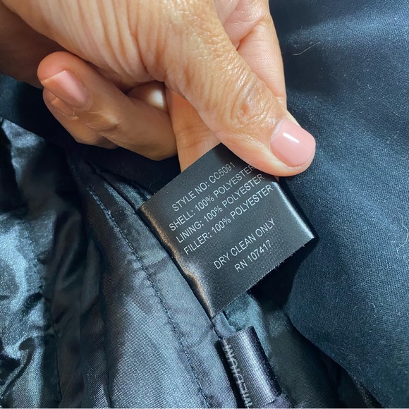 Carol Cohen Embroidered Boho Coat black faux Suede Women’s coat pockets Jacket L - Picture 12 of 14